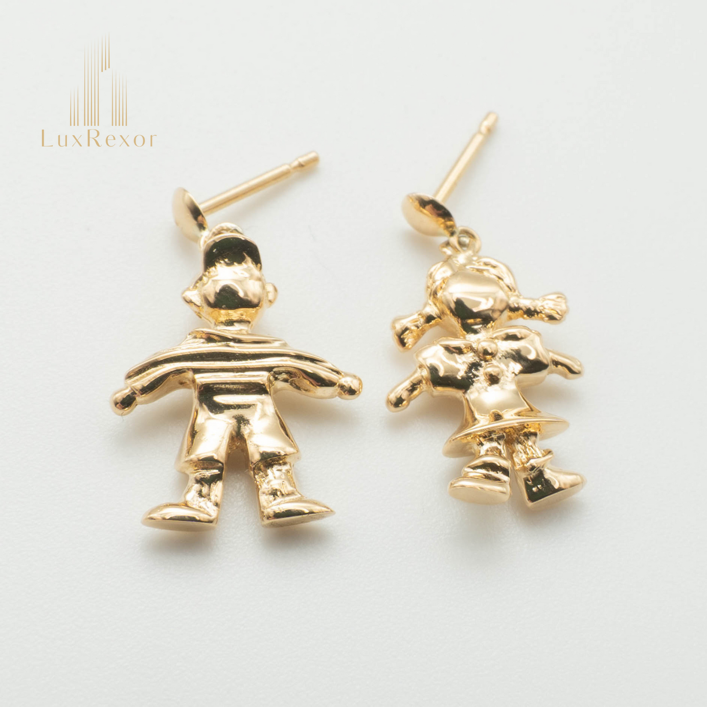 【新品仕上げ】K18 18金 ドールピアス 5.9g