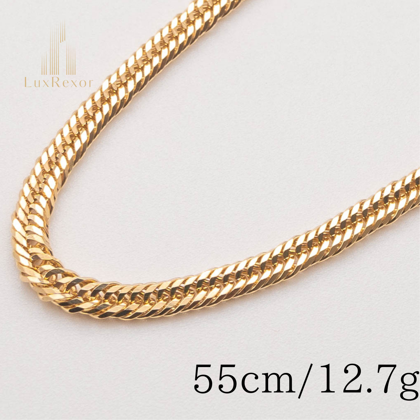 【新品仕上げ】K18 18金 喜平ネックレス (12面カットトリプル) 55cm/12.7g kihei
