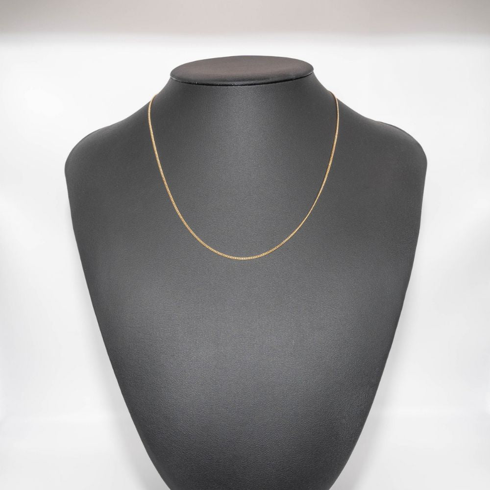 【新品仕上げ】K18 18金喜平ネックレス (2面カットシングル) 40cm/2.3g kihei