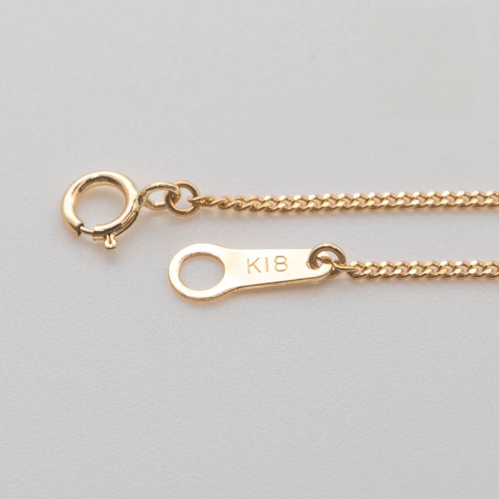 【新品仕上げ】K18 18金喜平ネックレス (2面カットシングル) 40cm/2.3g kihei