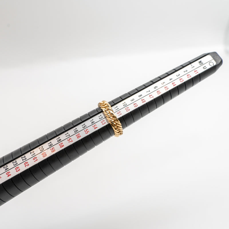 【新品仕上げ】K18 18金喜平リング(12面カットトリプル) 12号 #52 / 2.6g
