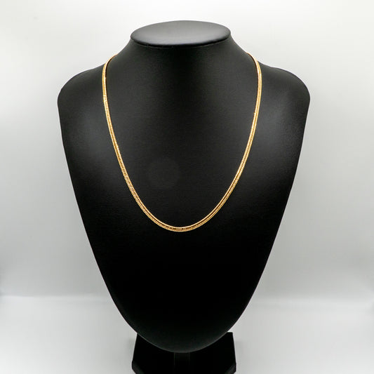 【新品仕上げ中古】K18 18金 喜平ネックレス(12面カットトリプル) 50cm/12.7g 造幣局刻印あり(ホールマーク)kihei