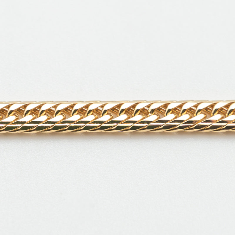 【新品仕上げ】K18 18金喜平ブレスレット(14面Mカットトリプル) 18cm/10.3g kihei
