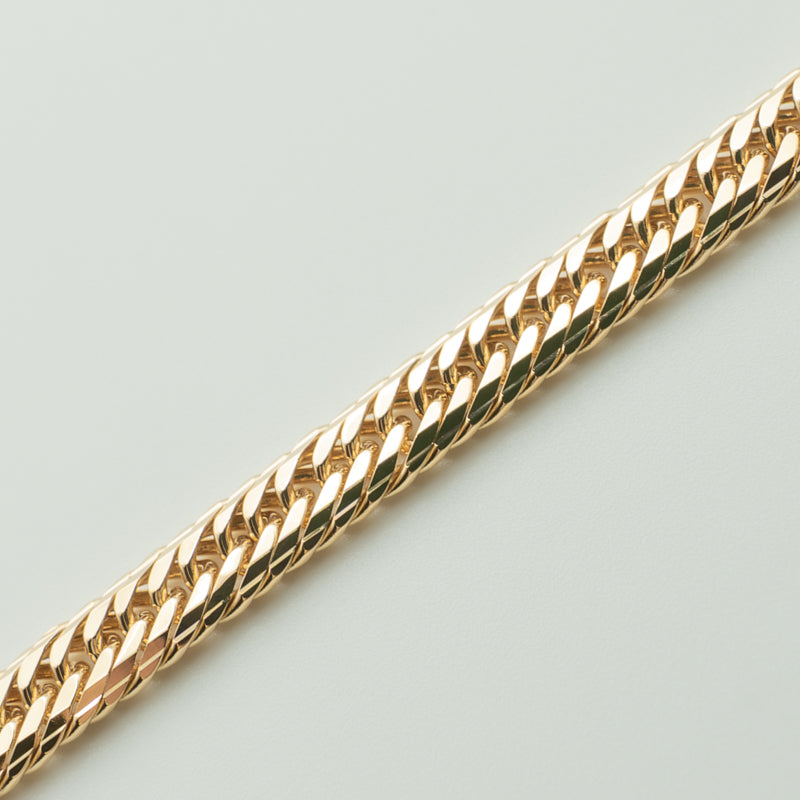 【新品仕上げ】K18 18金 喜平ブレスレット (14面Mカットトリプル) 17cm/19.3g kihei