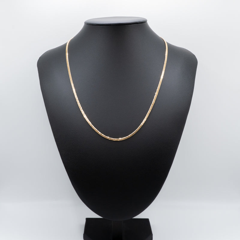 【新品仕上げ中古】K18 18金 喜平ネックレス (6面カットダブル) 50cm/10g 造幣局刻印あり(ホールマーク)kihei