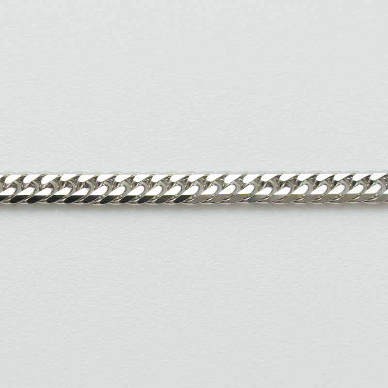 【新品仕上げ中古】Pt900 プラチナ 喜平ネックレス(6面カットダブル) 50cm/10.1g 造幣局刻印あり(ホールマーク)kihei
