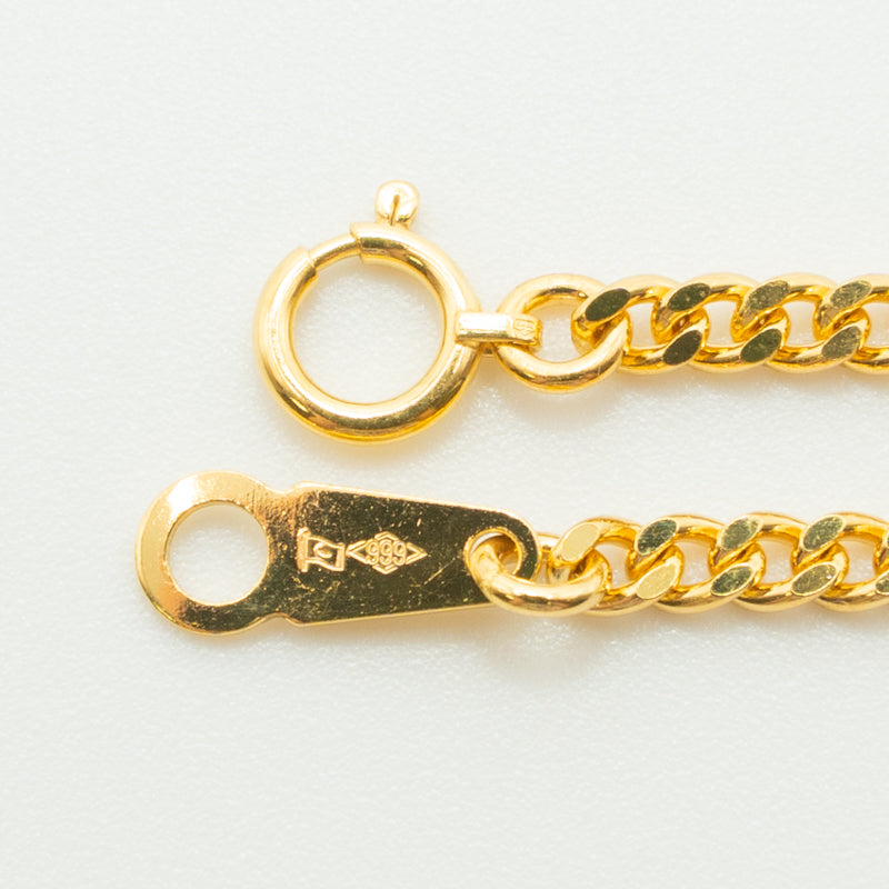【新品】K24 純金喜平ネックレス(2面カットシングル)60cm/20.2g kihei