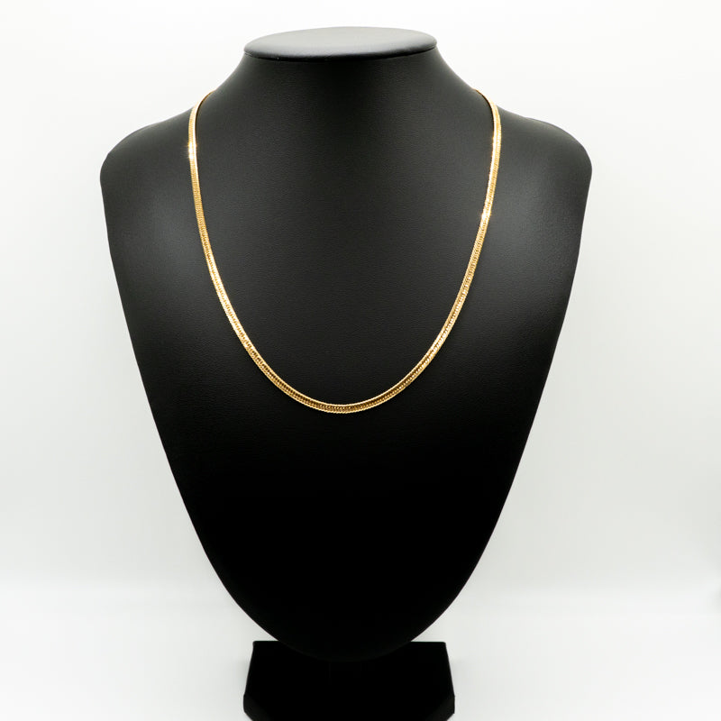【新品仕上げ中古】K18 18金 喜平ネックレス (12面カットトリプル) 50cm/12.4g kihei