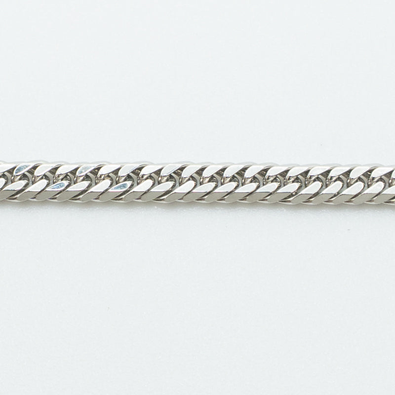 【新品仕上げ中古】Pt850 プラチナ 喜平ネックレス (6面カットダブル) 50cm/15.7g kihei