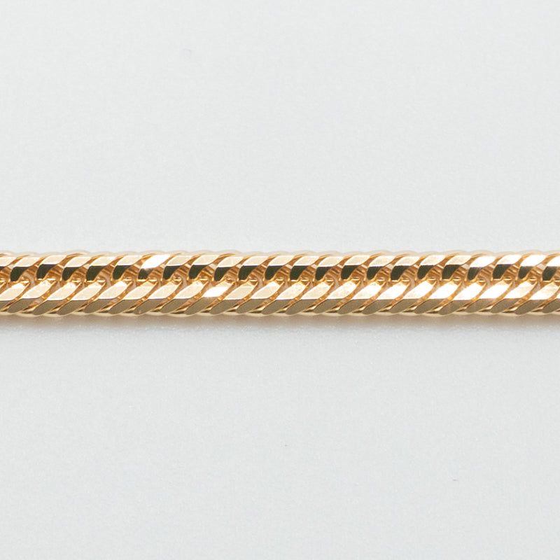 【新品仕上げ中古】K18 18金 喜平ブレスレット (12面カットトリプル) 18cm/5.6g kihei