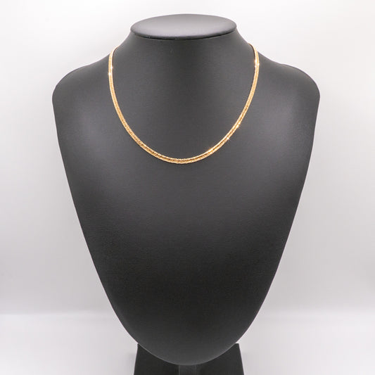 【新品仕上げ中古】K18 18金 喜平ネックレス (12面カットトリプル) 40cm/10g 造幣局刻印あり(ホールマーク)kihei