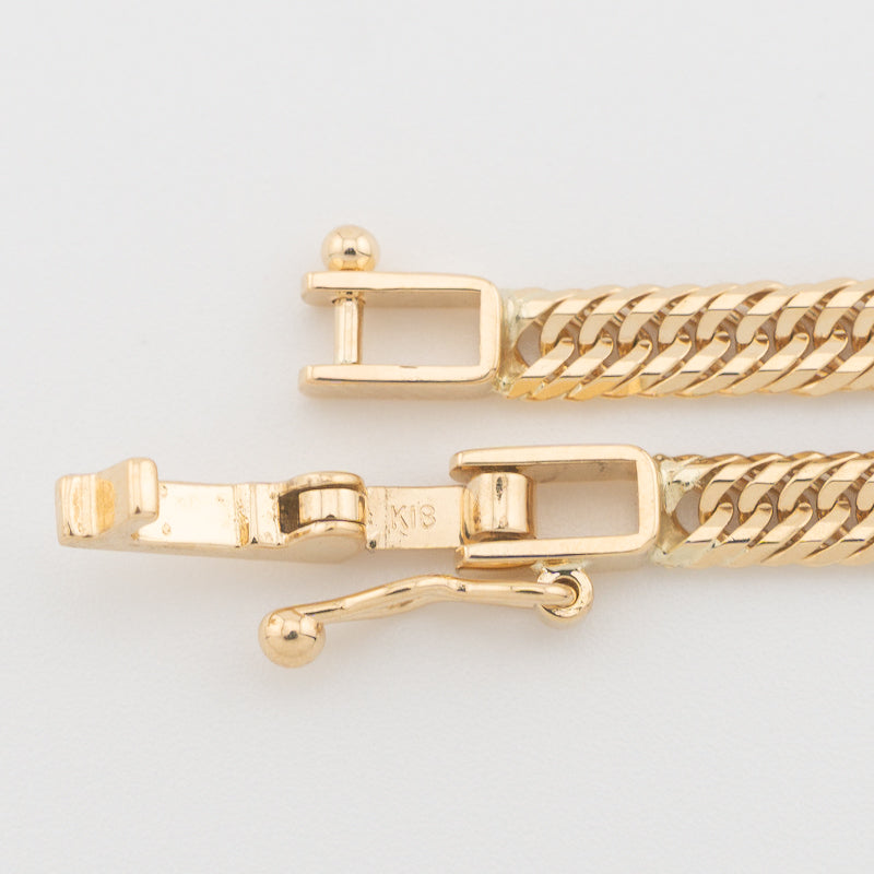 【新品仕上げ中古】K18 18金 喜平ブレスレット(12面カットトリプル) 19cm/5.2g 造幣局刻印あり（ホールマーク）kihei