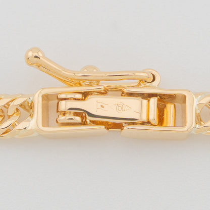 【新品仕上げ中古】K18 18金 喜平ブレスレット(12面カットトリプル) 16cm/4.5g 造幣局刻印あり（ホールマーク）
