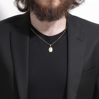 【新品】K18 18金 聖母マリア 不思議のメダイ ゴールドペンダントトップ 約2.2g