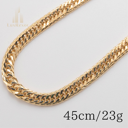 【新品仕上げ】K18 18金喜平ネックレス (16面カットトリプル) 45cm/23g kihei