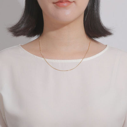 【新品】K18 18金喜平ネックレス（2面カットシングル）50cm/5g 造幣局刻印あり（ホールマーク）kihei