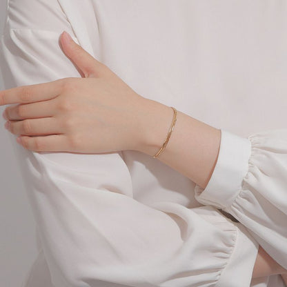 【新品】K18 18金喜平ブレスレット（8面カットトリプル）16cm/4g 造幣局刻印あり（ホールマーク）kihei