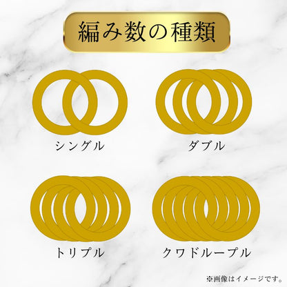 【新品仕上げ中古】K18 18金 ローズゴールド喜平ネックレス (12面カットトリプル) 50cm/12.9g 造幣局刻印あり（ホールマーク）kihei