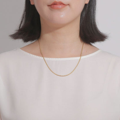 【新品】K18 18金 ハートビズネックレス 50cm/5.1g メンズ&レディース ユニセックス ゴールドネックレス