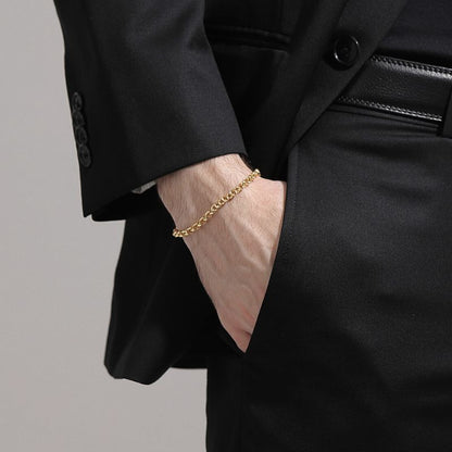 【新品】K18 18金 中空 ロロチェーンブレスレット18cm/5.2g