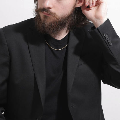 【新品】K18 18金 中空シャイニーロープチェーンネックレス 50cm/2.4g（アジャスター付き）