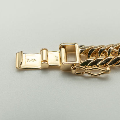 【新品仕上げ】K18 18金喜平ブレスレット(8面WINカットトリプル) 20cm/29.6g kihei