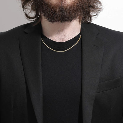 【新品】K18 18金 ハートビズネックレス 50cm/5.1g メンズ&レディース ユニセックス ゴールドネックレス