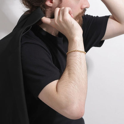 【新品】K18 18金 中空 ロロチェーンブレスレット18cm/5.2g