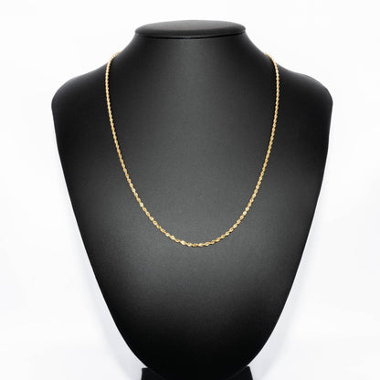 【新品仕上げ】K18 18金 ロープチェーンネックレス 61cm/7.1g