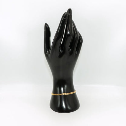 【新品仕上げ】K18 18金喜平ブレスレット(8面カットトリプル) 18cm/5.1g kihei