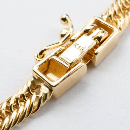 【新品】K18 18金 中空喜平ネックレス（2面カットクワドループル）43cm/5g kihei