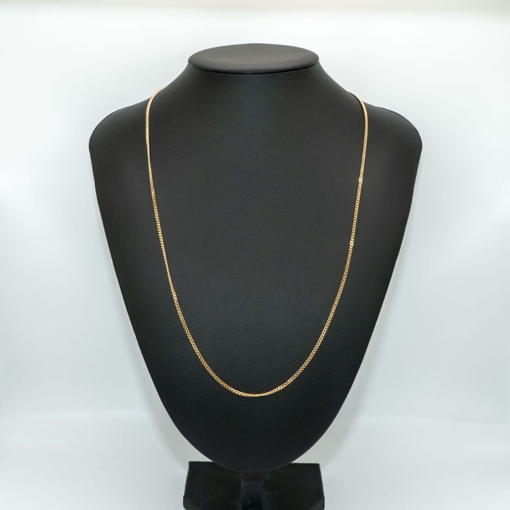 【新品仕上げ】K18 18金喜平ネックレス(2面カットシングル) 60cm/9.99g ホシエスマーク GINZA TANAKA kihei