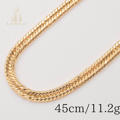 【新品仕上げ】K18 18金 喜平ネックレス (12面カットトリプル) 45cm/11.2g kihei
