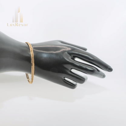 【新品仕上げ】K18 18金喜平ブレスレット（14面カットトリプル）18cm/9.8g kihei