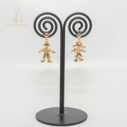 【新品仕上げ】K18 18金 ドールピアス 5.9g