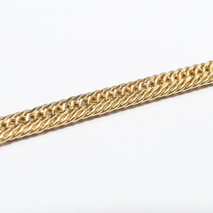 【新品】K18 18金 中空喜平ネックレス（2面カットクワドループル）43cm/5g kihei