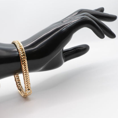 【新品仕上げ】K18 18金喜平ブレスレット(12面カットトリプル) 20cm/30.1g ホシエスマーク GINZA TANAKA kihei