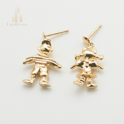 【新品仕上げ】K18 18金 ドールピアス 5.9g