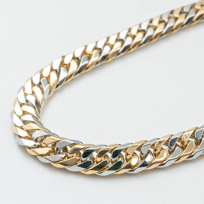 【新品仕上げ】K18 Pt850 コンビ喜平ネックレス（6面カットダブル）50cm/50.7g kihei