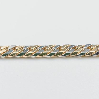 【新品仕上げ】K18 Pt850 コンビ喜平ネックレス（6面カットダブル）50cm/50.7g kihei