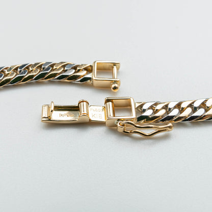 【新品仕上げ】K18 Pt850 コンビ喜平ネックレス（6面カットダブル）50cm/50.7g kihei