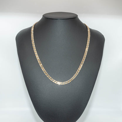 【新品仕上げ】K18 Pt850 コンビ喜平ネックレス（6面カットダブル）50cm/50.7g kihei