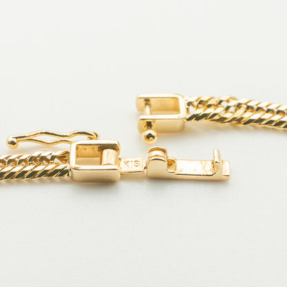 【新品仕上げ】K18 18金喜平ネックレス(12面カットトリプル) 60cm/14.8g kihei