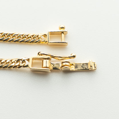 【新品仕上げ済み】K18 18金喜平ネックレス (6面カットダブル) 50cm/10.07g kihei