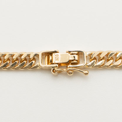 【中古A】K18 18金 喜平ブレスレット(6面カットダブル) 18cm10.1g 造幣局刻印あり（ホールマーク）kihei