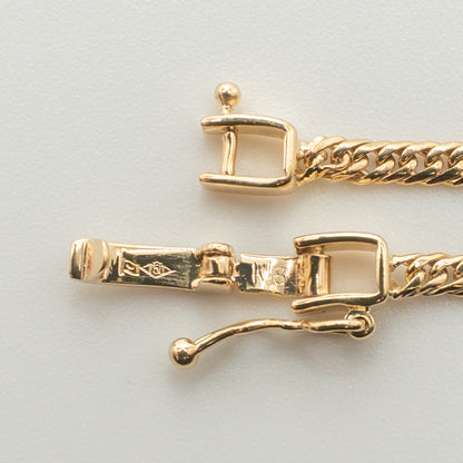 【新品仕上げ中古】K18 18金 喜平ネックレス(6面カットダブル) 50cm/9.9g 造幣局刻印あり（ホールマーク）kihei