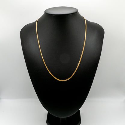 【新品仕上げ中古】K18 18金 喜平ネックレス(6面カットダブル) 50cm/9.9g 造幣局刻印あり（ホールマーク）kihei