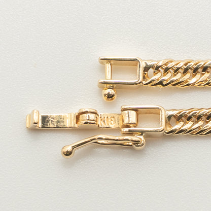 【新品仕上げ中古】K18 18金 喜平ネックレス(12面カットトリプル) 50cm/12.7g 造幣局刻印あり（ホールマーク）kihei