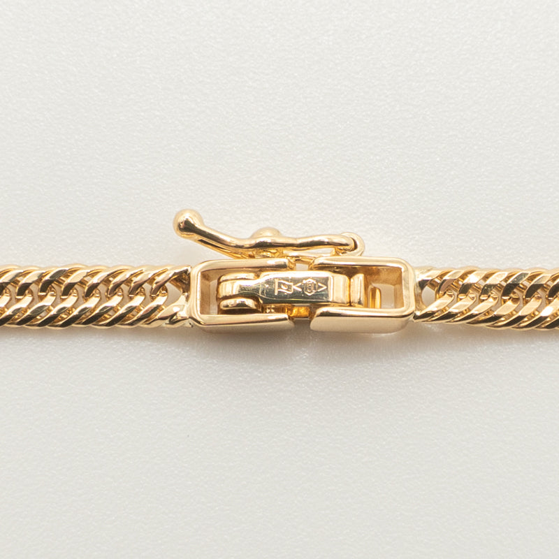 【新品仕上げ中古】K18 18金 喜平ネックレス(12面カットトリプル) 50cm/12.7g 造幣局刻印あり（ホールマーク）kihei