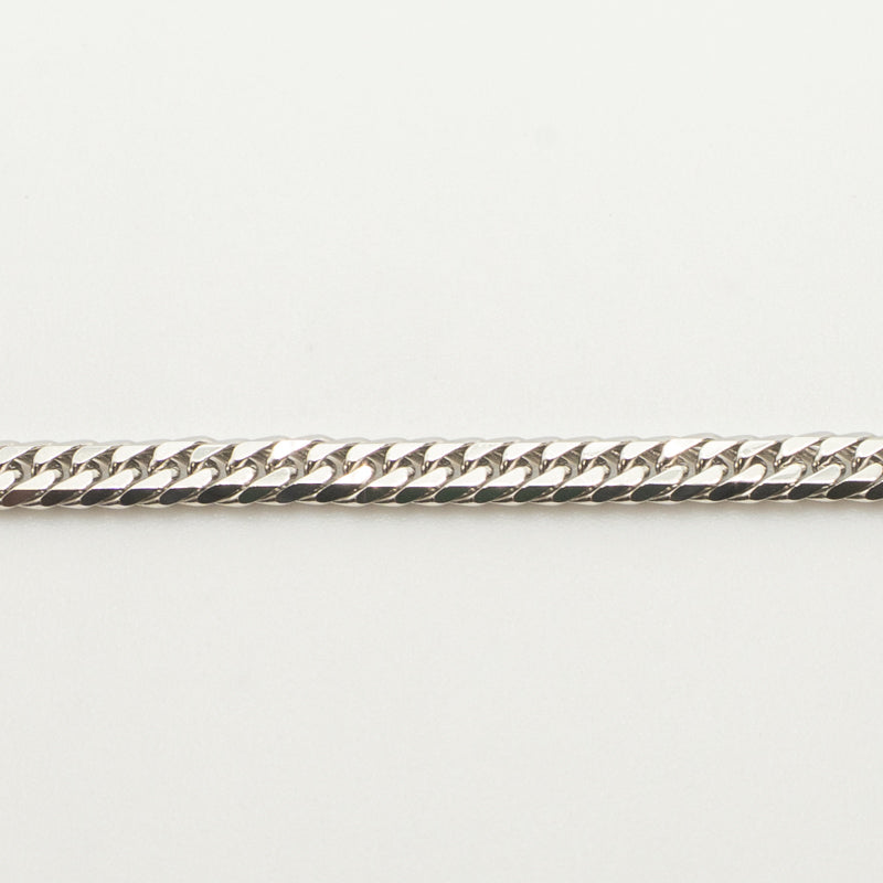 【新品仕上げ中古】Pt850 プラチナ850 喜平ネックレス(6面カットダブル) 50cm/20.3g 造幣局刻印あり（ホールマーク）kihei